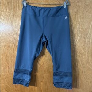 Reebok Navy Blue Cropped Leggings